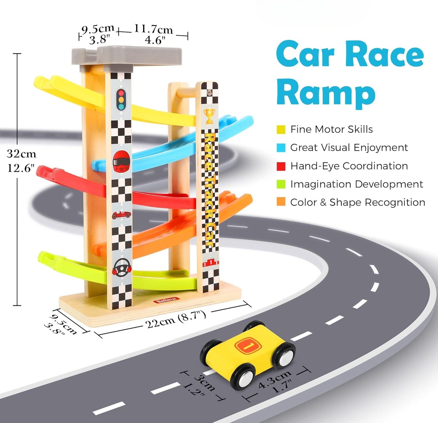 EduTrack™ - Early Education Four-layer Track Pulley Educational Toy