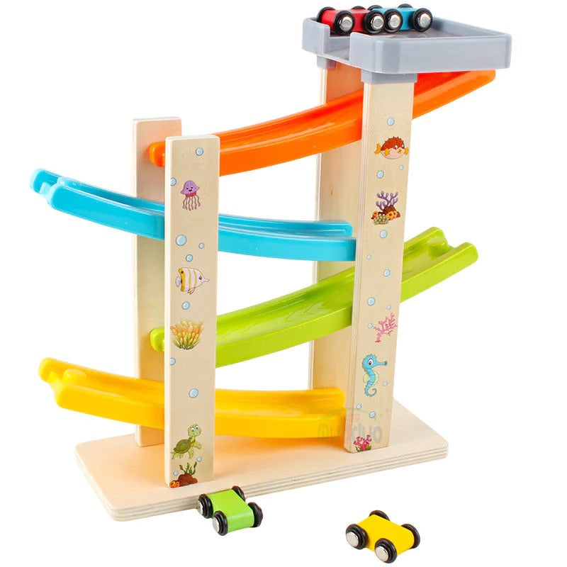 EduTrack™ - Early Education Four-layer Track Pulley Educational Toy